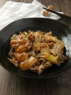 豚肉と餅のオイスターソース炒め-レシピのメイン写真