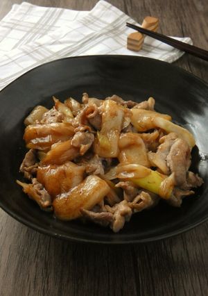 豚肉と餅のオイスターソース炒め-レシピのメイン写真