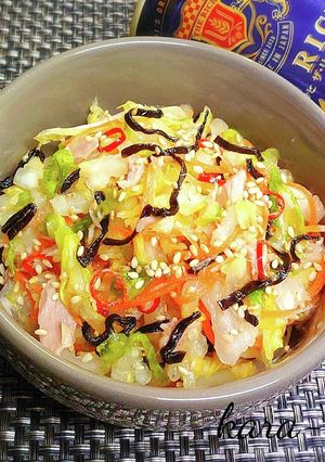 お弁当にも◎白菜とツナの塩こんぶナムル-レシピのメイン写真