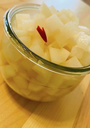 大根　ピクルス　甘酢漬け　カレーに　QC-レシピのメイン写真
