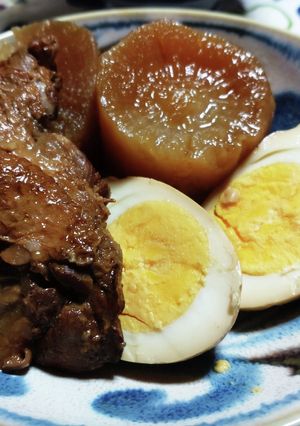 圧力鍋で味しみ！手羽元と大根煮もの-レシピのメイン写真