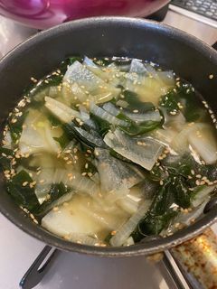 材料入れて5分!中華風大根わかめスープ-レシピのメイン写真