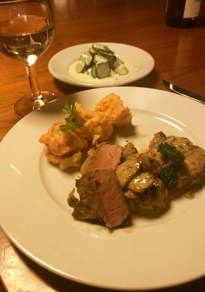 豚ヒレ肉のマッシュルームソース-レシピのメイン写真