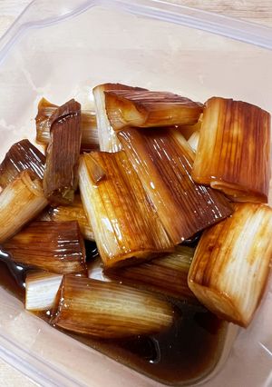簡単！材料4つだけ！甘い焼きネギおつまみ-レシピのメイン写真