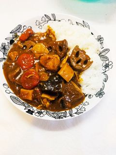 筑前煮の残りで根菜カレーライス-レシピのメイン写真