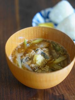 *時短*鯖缶と炒め葱のごま味噌汁-レシピのメイン写真