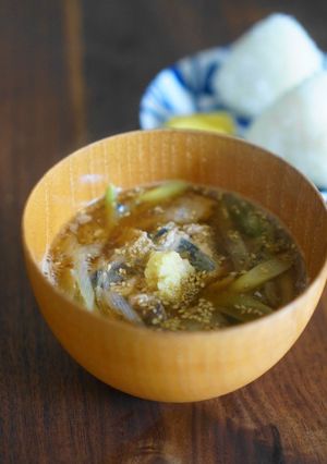 ＊時短＊鯖缶と炒め葱のごま味噌汁-レシピのメイン写真