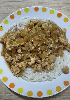 ピリ辛肉そうめん-レシピのメイン写真