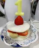 1才お誕生日ケーキ！全部食べてほしくて