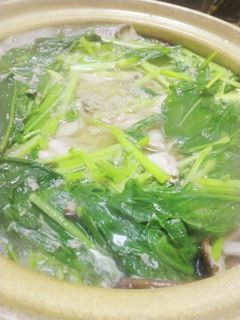 壬生菜の豚しゃぶ鍋-レシピのメイン写真