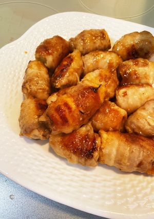 長ネギと油揚げの豚肉巻き-レシピのメイン写真