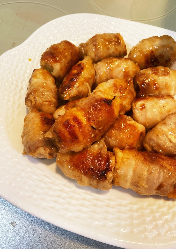 長ネギと油揚げの豚肉巻き-レシピのメイン写真