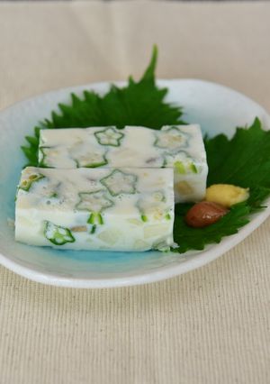 ねばねば野菜のミルク寒天-レシピのメイン写真