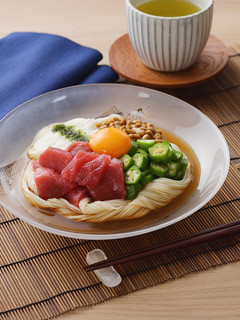 まぐろのばくだん素麺-レシピのメイン写真