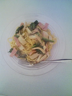 わさび菜ときのこのパスタ-レシピのメイン写真