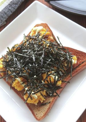 朝食にぴったり刻みのりと卵のマヨトースト-レシピのメイン写真