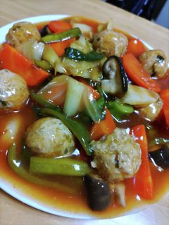 餃子団子の洋風酢豚-レシピのメイン写真