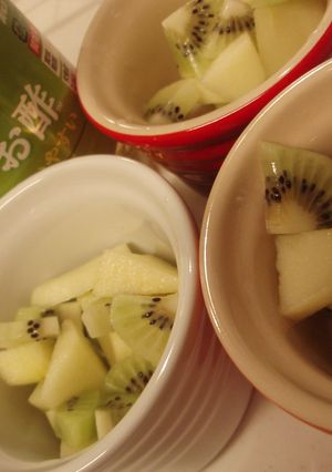 2歳児の酢の物デビュー♪フルーツ酢の物-レシピのメイン写真