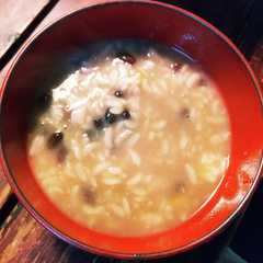 レトルトご飯で作る小豆粥(お餅入り)-レシピのメイン写真