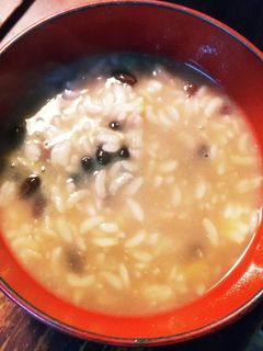 レトルトご飯で作る小豆粥(お餅入り)-レシピのメイン写真