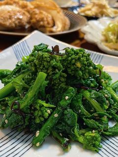 菜の花の塩昆布和え-レシピのメイン写真