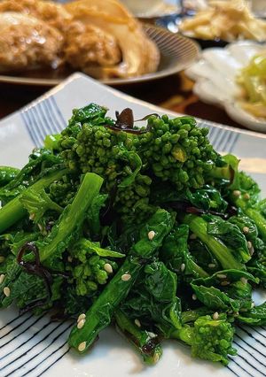 菜の花の塩昆布和え-レシピのメイン写真