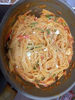 トマトクリームスパゲティ(ルー使用)-レシピのメイン写真