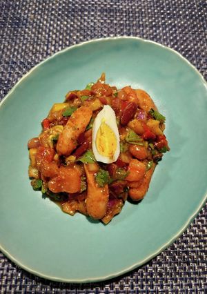 ソーセージとパクチーのメキシカンサラダ-レシピのメイン写真