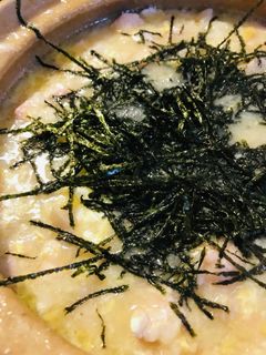鍋の素で●鶏肉ときのこの玉子とじ雑炊-レシピのメイン写真