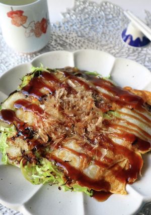 お餅のとんぺい焼き☆-レシピのメイン写真