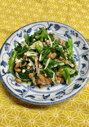 春菊の納豆和え-レシピのメイン写真