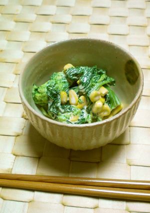 春爛漫♪　菜の花　こんコーンサラダ-レシピのメイン写真