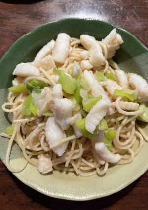 シロイカとタラコの和風白だしネギパスタ-レシピのメイン写真