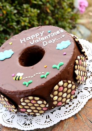 バレンタインｎｏ蜂の巣ケーキ♡♡-レシピのメイン写真