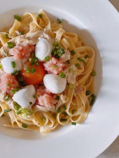 明太豆乳クリームパスタ-レシピのメイン写真