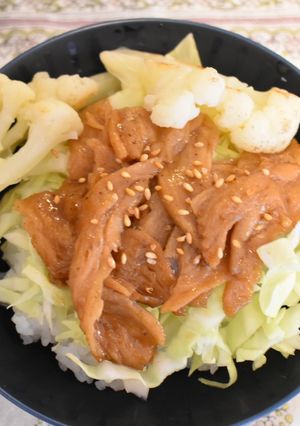 大豆ミートの照り焼き丼-レシピのメイン写真
