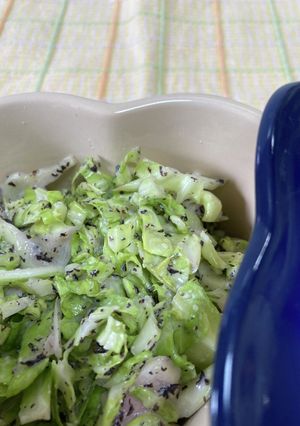 キャベツのゆかり和えマヨ仕立て-レシピのメイン写真