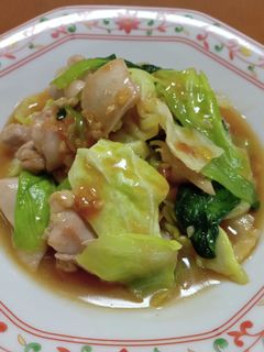 鶏とキャベツの中華あんかけ炒め-レシピのメイン写真