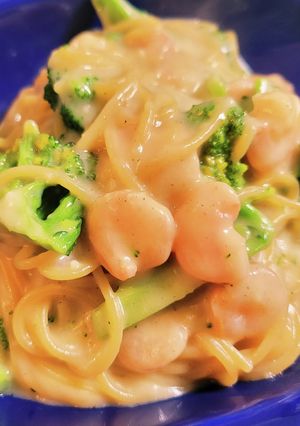 エビとブロッコリーのクリームパスタ-レシピのメイン写真