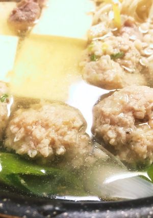 お鍋の鶏肉団子-レシピのメイン写真