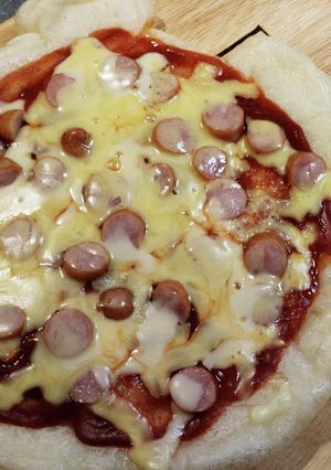 【お正月】パリッと餅ピザ【余った餅で】-レシピのメイン写真