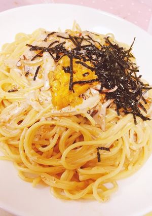 簡単ウニクリームパスタ-レシピのメイン写真