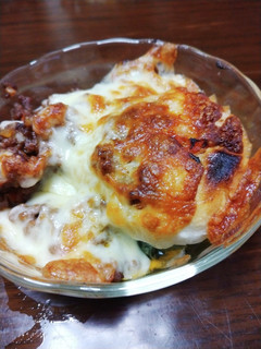 朝御飯にミートソースで餅ドリア-レシピのメイン写真