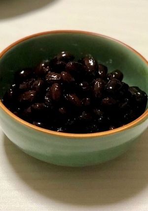 ダッチオーブンで黒豆煮♡重曹、鉄釘なし！-レシピのメイン写真
