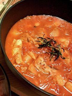 鱈のアラとじゃがいものトマト煮込み-レシピのメイン写真