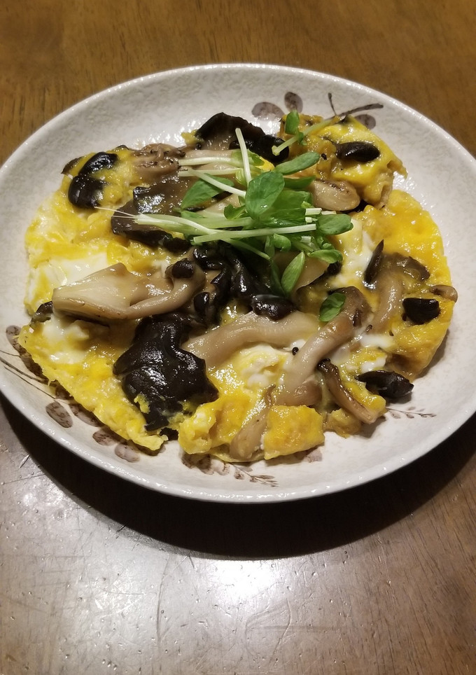 キノコの卵とじ-レシピのメイン写真
