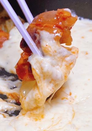 ホットプレートでチーズタッカルビ！-レシピのメイン写真