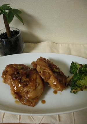 鶏の甘酢ネギソース焼き@我が家の甘辛タレ-レシピのメイン写真