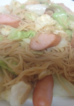 オイスターソース焼きそばと卵スープ-レシピのメイン写真