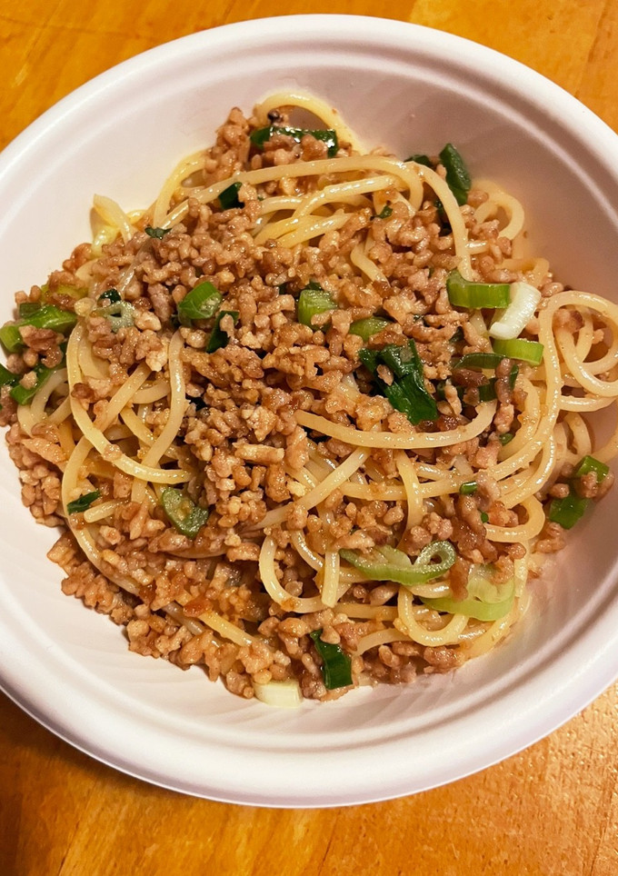 豚ひき肉と青ねぎの和風パスタ-レシピのメイン写真
